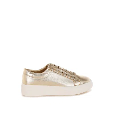 Rag & Co Women's Cincinati Metallic Pleather Chunky Sneakers In Gold