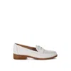 Rag & Co Women's Clotilda Perforated Low Heel Loafers In Off White In White