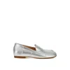 Rag & Co Women's Dama Metallic Pleather Loafers In Silver In Silver