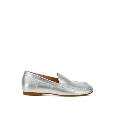 Rag & Co Women's Dama Metallic Pleather Loafers In Silver