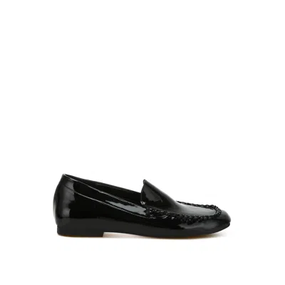 Rag & Co Women's Dama  Patent Pleather Loafers In Black