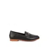 Rag & Co Dareth Horsebit Flat Heel Loafers In Black In Black