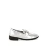 Rag & Co Women's Dendron Diamante Horsebit Metallic Loafers In Silver In Silver