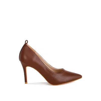 Rag & Co Women's Dittany Ankle Strap Stiletto Heel Pumps In Brown By