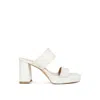 RAG & CO WOMEN'S EDDLIA SLIP ON PLATFORM SANDALS IN OFF WHITE