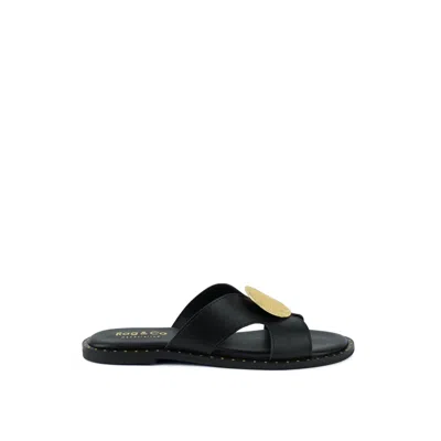 Rag & Co Women's Eudora Embellished Black Slip-ons By