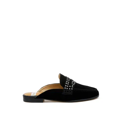 Rag & Co Women's Eve Park Stud Embellished Penny Strap Mules In Black By