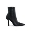Rag & Co Women's Farnak Pleather Pointed Toe Ankle Boots In Black In Black