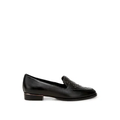Rag & Co Women's Gabassi Studded Genuine Leather Loafers In Black By