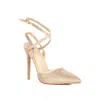 Rag & Co Charmer Rhinestone Stiletto Pump In Gold