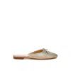 Rag & Co Jaylor Party Bow Slip-on Mules In Gold
