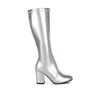 Rag & Co Women's Halara Metallic Pleather Long Boots In Silver By  In Multi