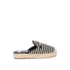 Rag & Co Women's Himari Raffia Slip-on Mules In Black In Black