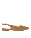 Rag & Co Women's Hocane Real Suede Leather Slingback Sandals In Tan In Multi