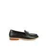 Rag & Co Holda Horsebit Embelished Loafers With Stitch Detail In Black In Black