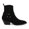 Rag & Co Women's Jockey Harness Detail Ankle Boots In Black By  In Black
