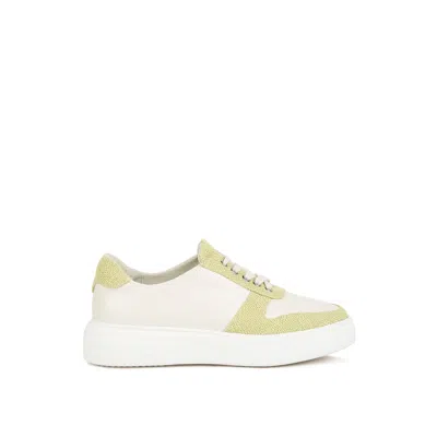 Rag & Co Women's Kjaer Dual Tone Leather Sneakers In Green By