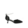 Rag & Co Women's Laika Lace Kitten Heel Sandals In Black By  In Black