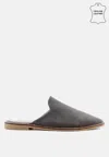 Rag & Co Women's Lia Handcrafted Suede Mules In Grey By  In Multi