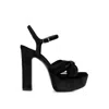 Rag & Co Women's Liddel Black Platform Heel Sandals In Black By  In Black