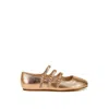 Rag & Co Women's Macarina Triple Strap Mary Jane Sandals In Rose Gold In Gold