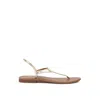 Rag & Co Women's Madeline Gold Flat Thong Sandals In Gold