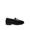 Rag & Co Women's Maestro Diamante Embellished Horsebit Loafers In Black In Black