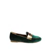 Rag & Co Women's Malta Penny Strap Velvet Loafers In Green