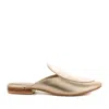 Rag & Co Women's Marla Gold Metallic Leather Mules In Gold