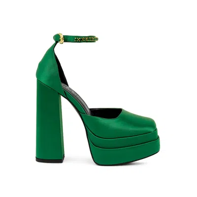 Rag & Co Women's Martini Green Sky High Platform Sandals By