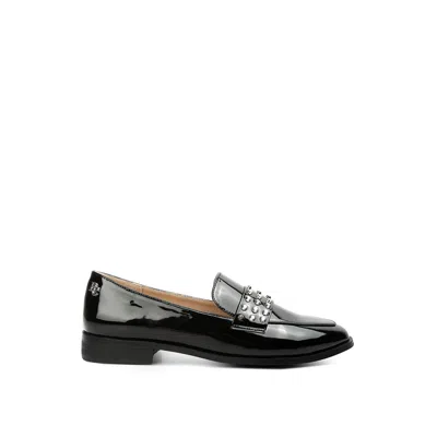 Rag & Co Women's Meanbabe Semicasual Stud Detail Patent Loafers In Black By