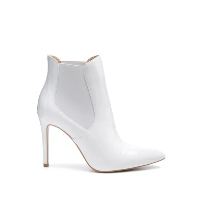 Rag & Co Women's Molina High Heeled Chelsea Boot In White By