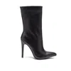 Rag & Co Women's Nagini Over Ankle Pointed Toe High Heeled Boot In Black In Black