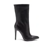 Rag & Co Women's Nagini Over Ankle Pointed Toe High Heeled Boot In Black In Black