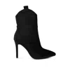 Rag & Co Women's Nat-love Black Velvet Cow Girl Boot In Black