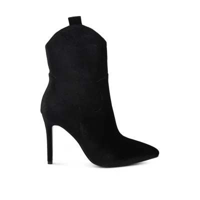 Rag & Co Women's Nat-love Velvet Cow Girl Boot In Black By