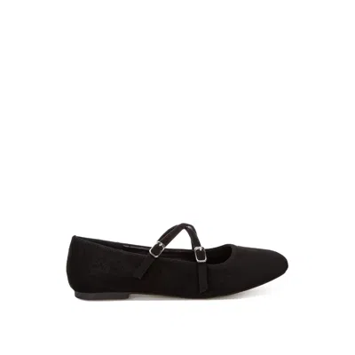 Rag & Co Women's Nayela Strappy Mary Jane Flats In Black By