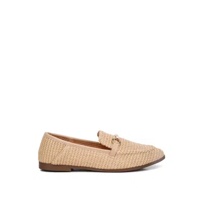 Rag & Co Women's Neutrals Asher Horsebit Embellished Loafers In Beige By  In Nude