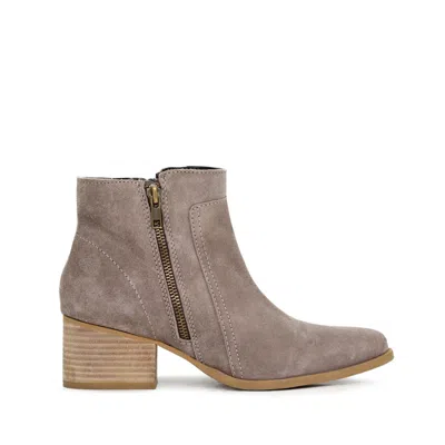 Rag & Co Women's Neutrals Bauena Taupe Ankle Boots With Zip Closure