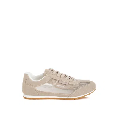 Rag & Co Women's Neutrals Milon Microfiber & Mesh Sneakers In Beige