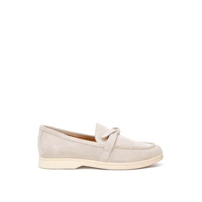 Rag & Co Women's Neutrals Nautica Genuine Suede Knot Detailed Loafers In Beige By  In Multi