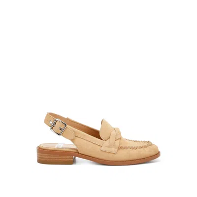 Rag & Co Women's Neutrals Nemykin Woven Strap Slingback Loafers In Beige By