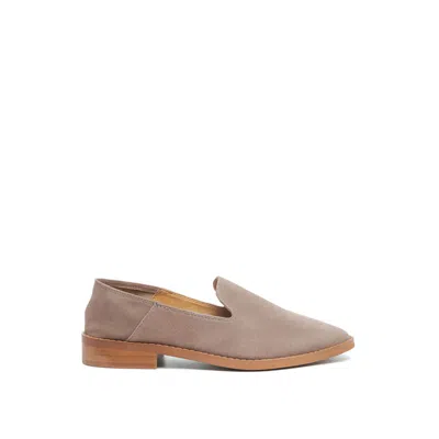 Rag & Co Women's Neutrals Oliwia Taupe Classic Suede Loafers By  In Black