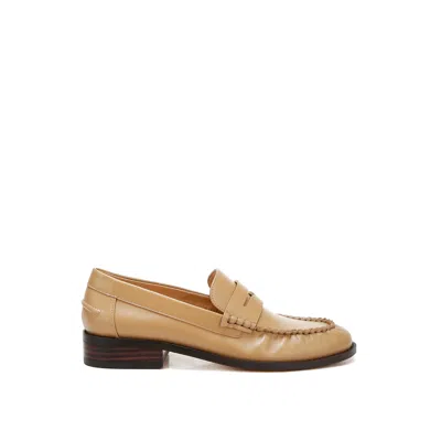Rag & Co Women's Neutrals Plavia Genuine Leather Loafers In Beige By  In Brown