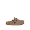 Rag & Co Women's Neutrals Ratiha Buckle Accent Slip-on Footbed Mules In Taupe In Brown