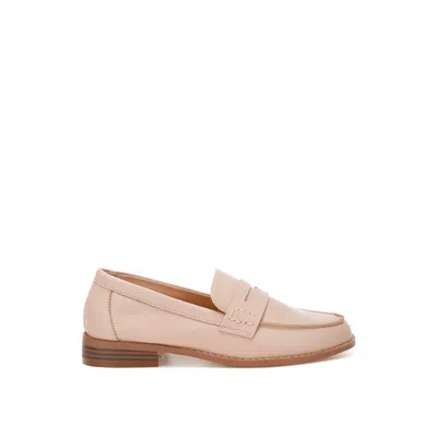 Rag & Co Women's Neutrals Reiga Low Block Heel Loafers In Beige By  In Pink