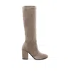 Rag & Co Women's Neutrals Saloniki Microfiber Calf Boots In Taupe By  In Gray