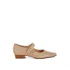 Rag & Co Women's Neutrals Vernis Genuine Leather Mary Jane Sandals In Beige In Beige/black