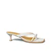 Rag & Co Women's Neutrals Winslet Heeled Thong Sandal In Beige In Beige
