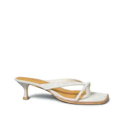 Rag & Co Women's Neutrals Winslet Heeled Thong Sandal In Beige